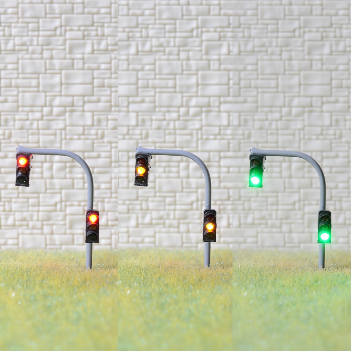 1 x traffic lights N crossing walk model LED pedestrian street signals #BB3C3NR 